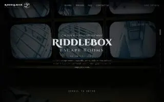 RiddleBox Escape Room of Darien website