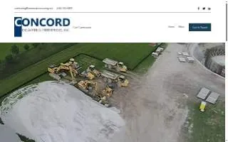 Concord Excavating LLC website