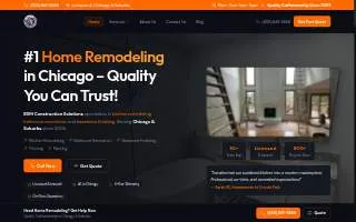 EDM Construction Solutions website