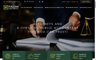 Faizan Law Firm PC of Lockport website