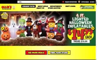 Ollie's Bargain Outlet website