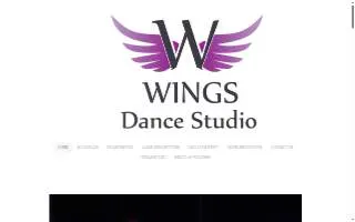 Wings Dance Studio website