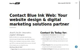 Blue Ink Web of Lombard website