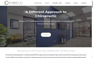Connect 33 Chiropractic website