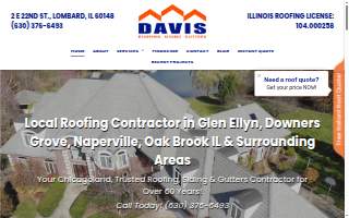 Davis Roofing, Inc website