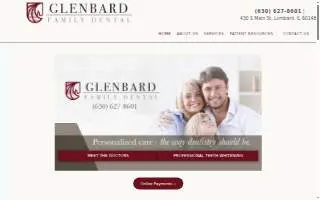 Glenbard Family Dental website