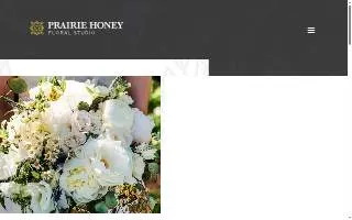 Prairie Honey Floral Studio website