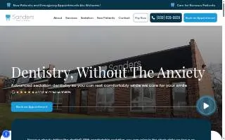 Sanders Family Dental Lombard website