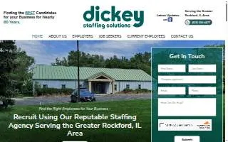 Dickey Staffing Solutions website