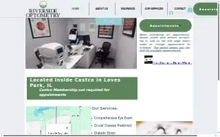 Riverside Optometry website