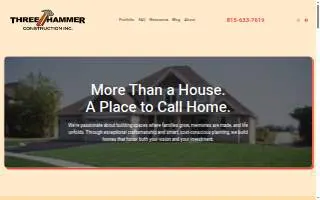 Three Hammer Construction website