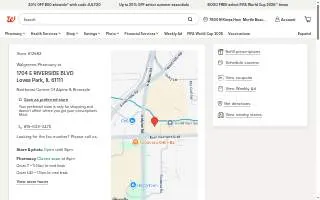 Walgreens Pharmacy of Loves Park website
