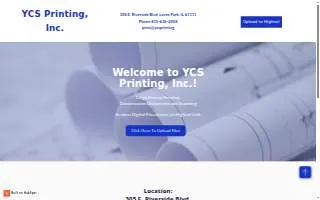 YCS Printing Inc. of Loves Park website