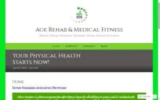 AGE Rehab & Med Fitness website