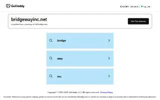 Bridgeway Inc website