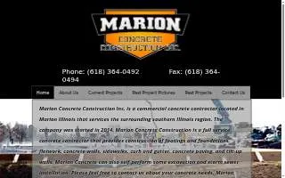 Marion Concrete Construction, Inc. website