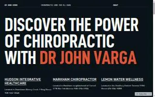 Dr. John Varga Markham Chiropractor website