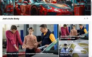 Joe's Auto Body of Matteson website