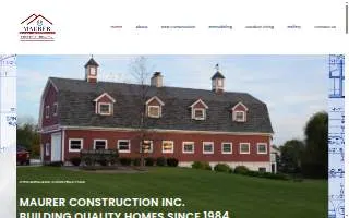 Maurer Construction Co website