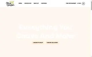 Olive Garden Italian Restaurant of Gardendale website