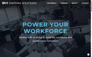RHM Staffing Solutions of Matteson website