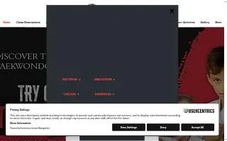Woori Taekwondo & Hapkido Academy of Matteson website