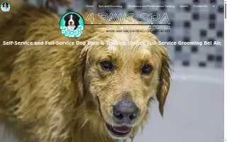 4 Paws Spa & Boutique website