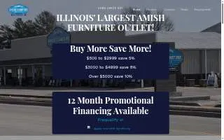 Kauffman Amish Furniture Outlet website