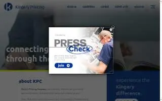 Kingery Printing website