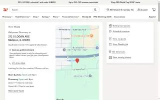 Walgreens of Mattoon website