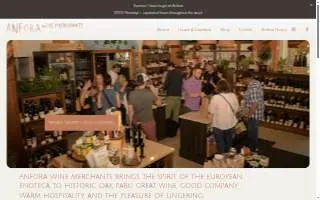 Anfora Wine Merchants website