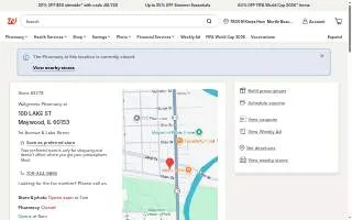 Walgreens of Maywood website