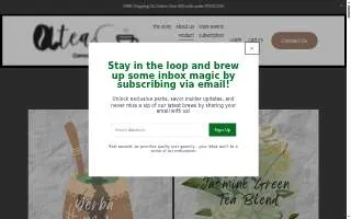 Ateaco Coffee and Tea website