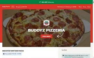Buddyz Pizzeria website