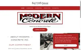Modern Concrete Inc. website