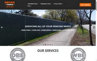 Driven Fence website
