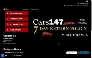 Cars 147 Used Autos website