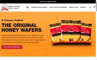 Honey Wafer Baking Co website
