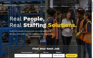 Sedona Staffing Moline website