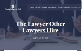 Camic Johnson Law Firm website