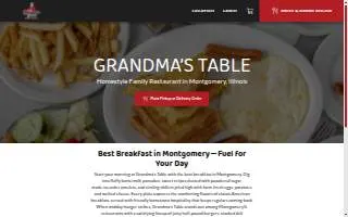 Grandma's Table website
