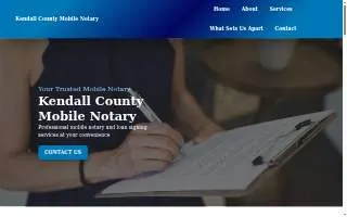 Kendall County Notary LLC website