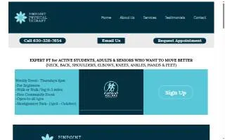 Pinpoint Physical Therapy, PLLC website