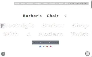 Barber's Chair website