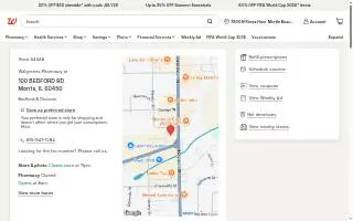 Walgreens Pharmacy of Morris website