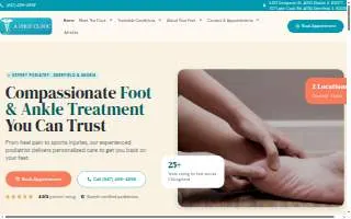 A Foot Clinic of Morton website