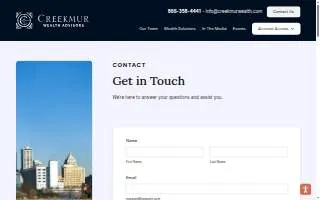 Creekmur Wealth Advisors website