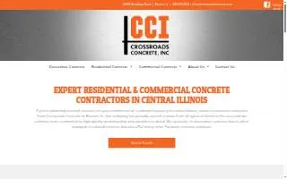 Crossroads Concrete website