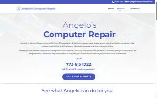 Angelo's Computer Repair website