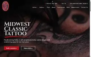 Midwest Classic Tattoo of Morton Grove website